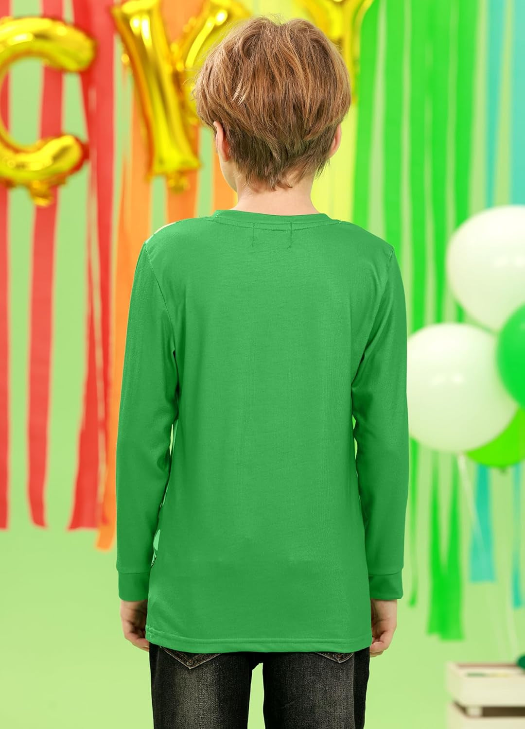 Unisex Kid'S St.Patrick'S Day Top Clover Print Irish Shamrock Funny Shirt 18M-14 Years